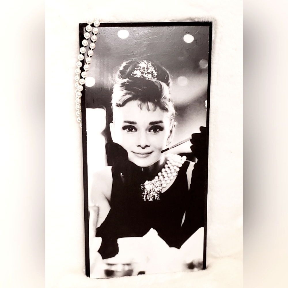 Audrey Hepburn Breakfast at Tiffany's Print on Compressed Wood Wall Art